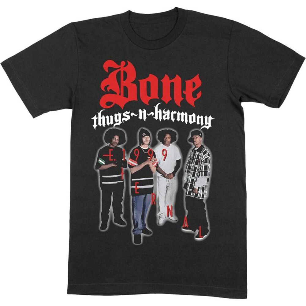 Bone Thugs N Harmony Unisex Adult E. 1999 Cotton T-Shirt / Black